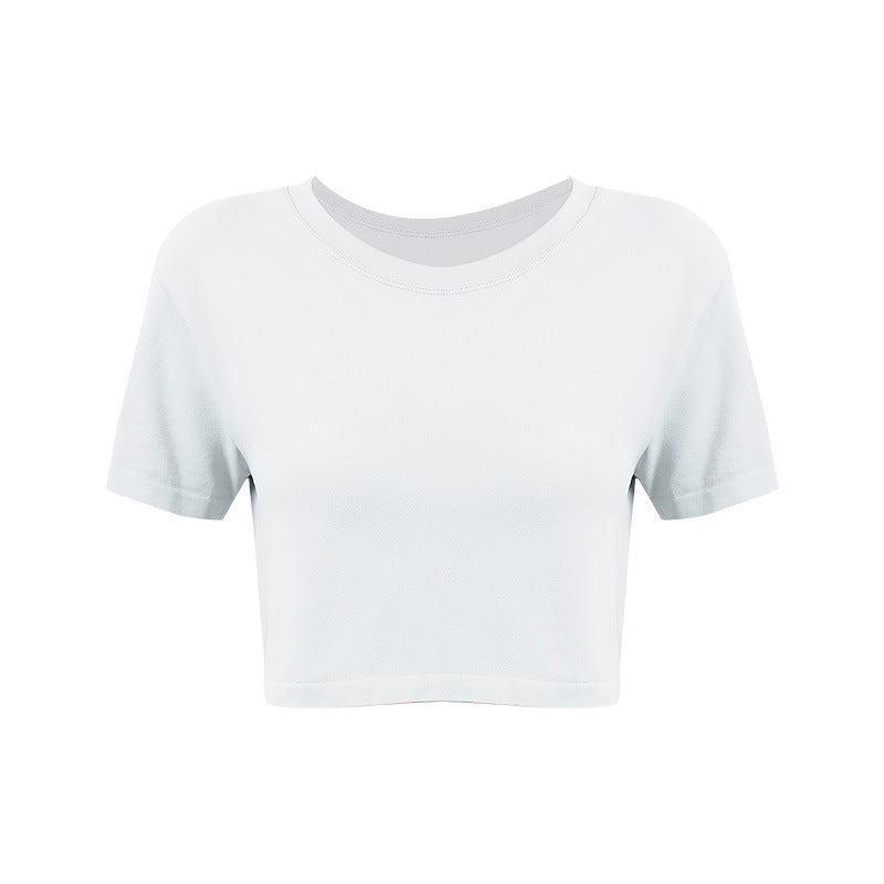 Cropped Short Sleeved T Shirt